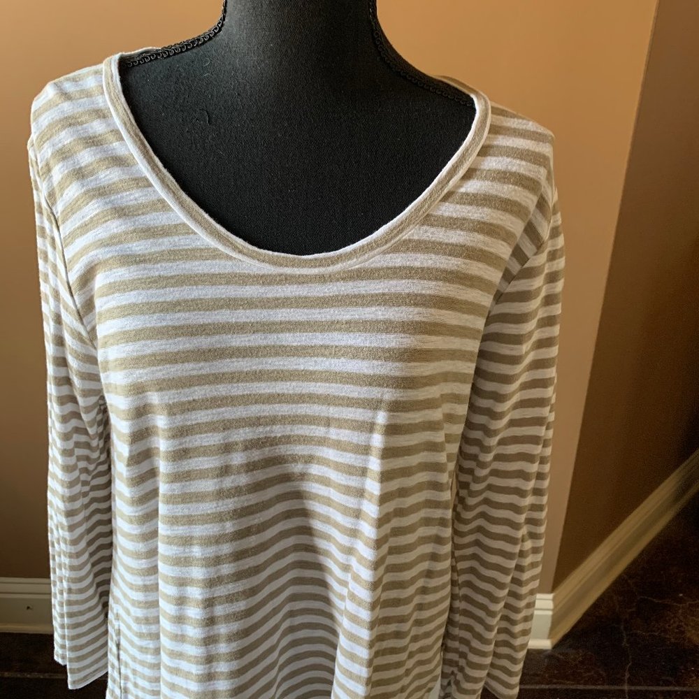 Long Sleeve Linen Top